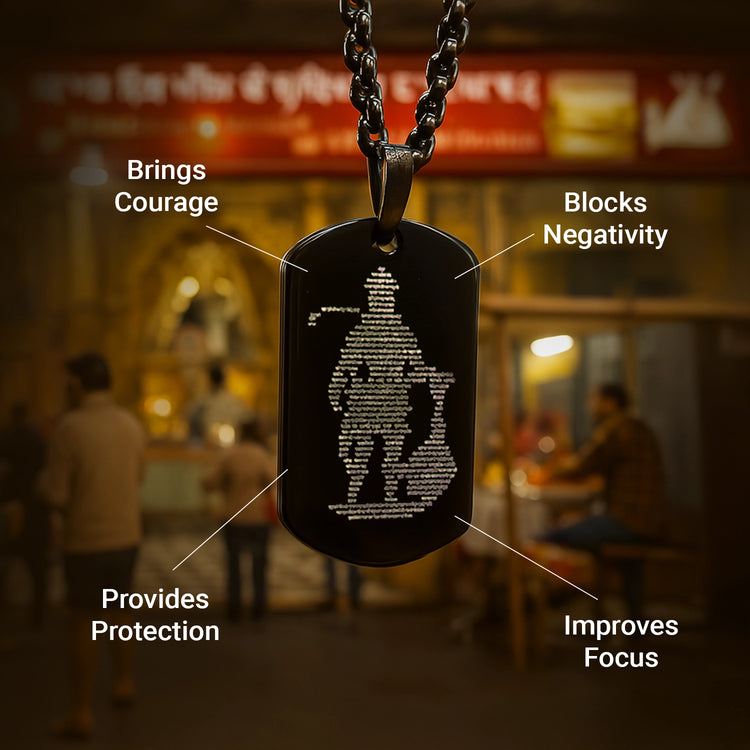 Blessed Hanuman Chalisa locket for protection and peace