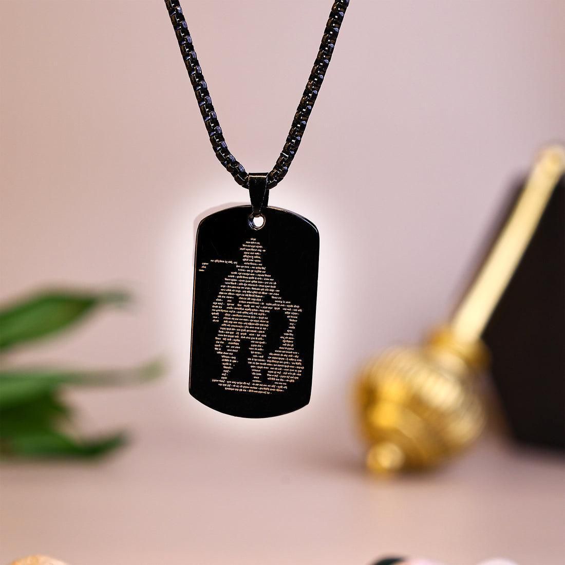 Hanuman Chalisa pendant with chain by AstroJewellerys