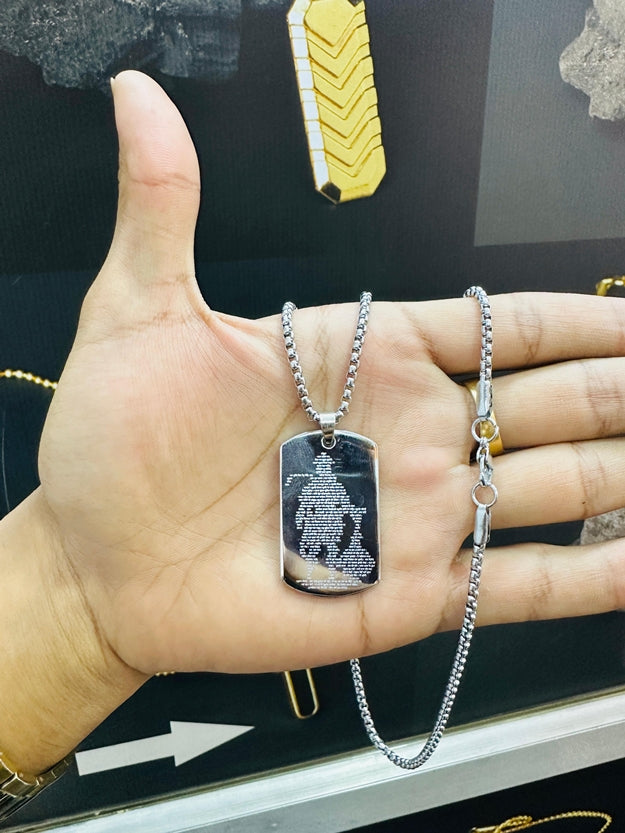 Hanuman Chalisha Pendant with Chain